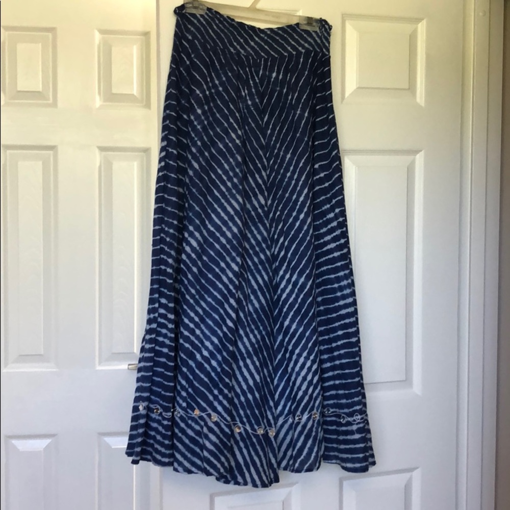 Soft Surroundings long flowing skirt with bling